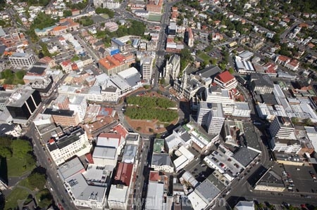 The Octagon, in the centre of the city, Dunedin